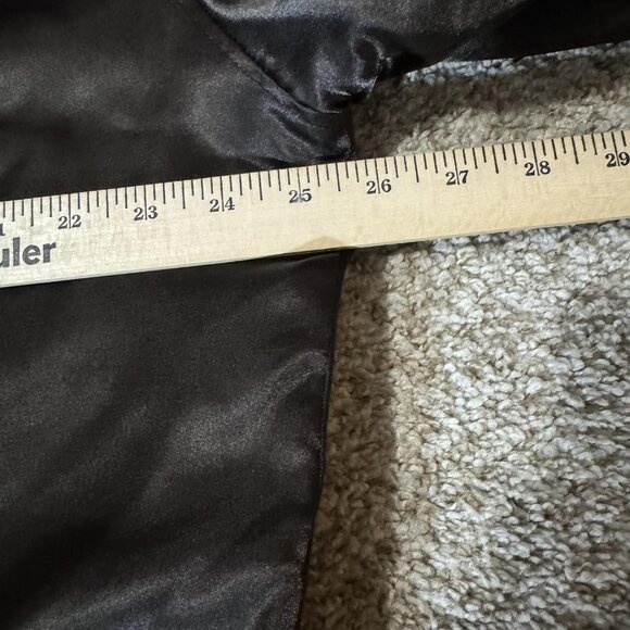 Harry Potter Hufflepuff Jacket Mens XL Black Gold Varsity Hooded House Crest XL - Picture 9 of 10